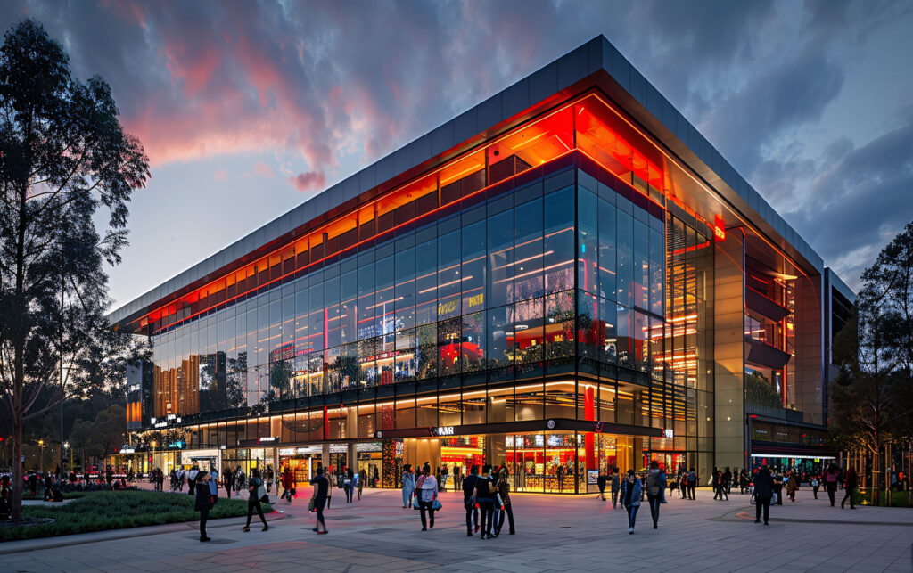 commercial mall america scenes cinematic style